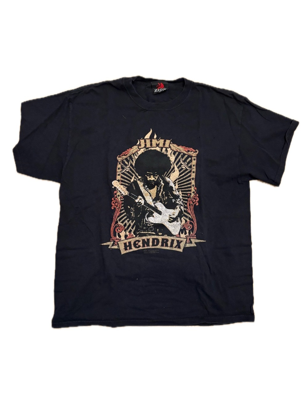 Zion Rootswear Black Jimi Hendrix Graphic Tee